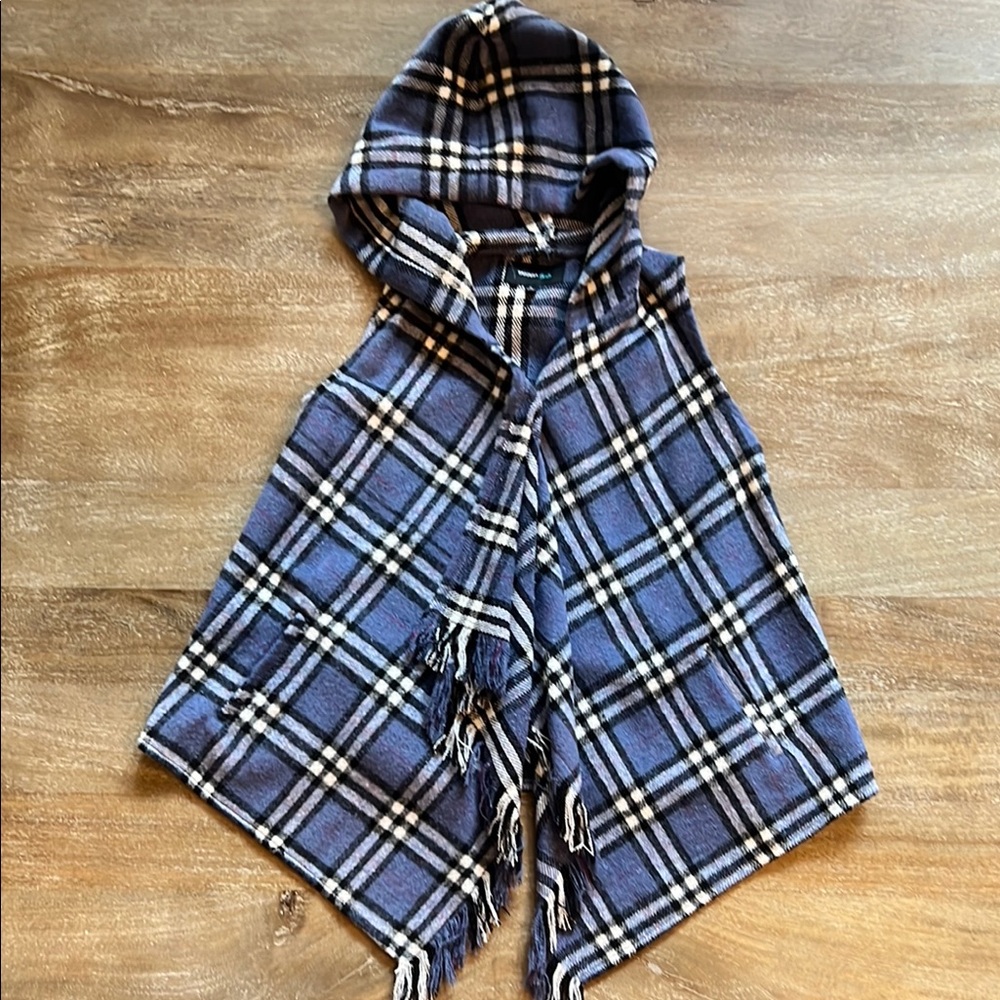 Takara Girls Plaid Hooded Vest